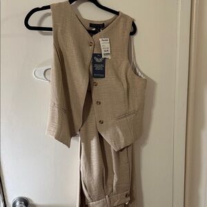 Tulles Women's Tan Pantsuit